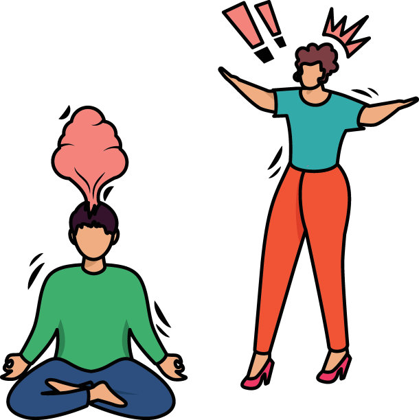 争吵和呐喊的人紧握拳头的概念，愤怒的人全身成长矢量设计，情绪和感觉符号，情感人物标志，社会问题场景素材图片下载