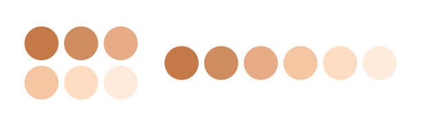 人体肤色调色板，化妆品肤色，皮肤色图图片下载