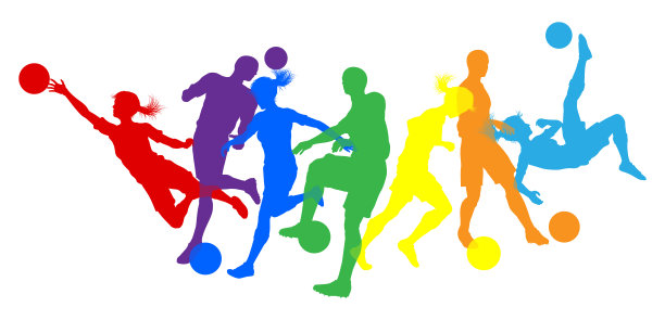 足球运动员的轮廓概念图片下载