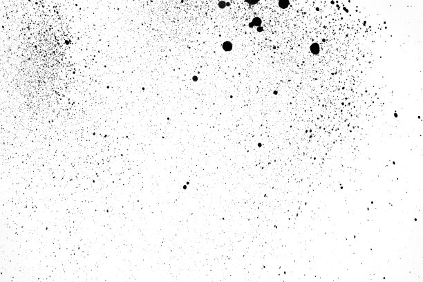 墨色飞溅图案，黑色水彩飞溅背景。图片下载