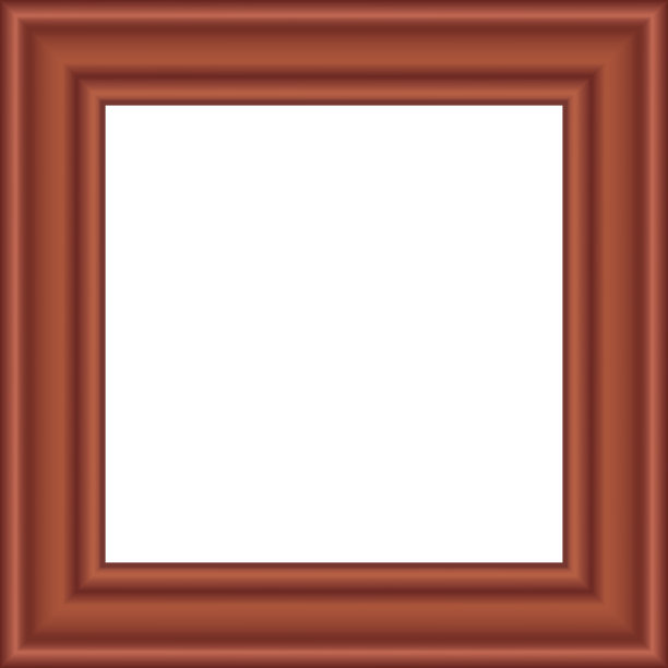 方形金色复古木框为您的设计。复古封面。放文字的地方。古董黄金漂亮的矩形框架。模板矢量图图片下载