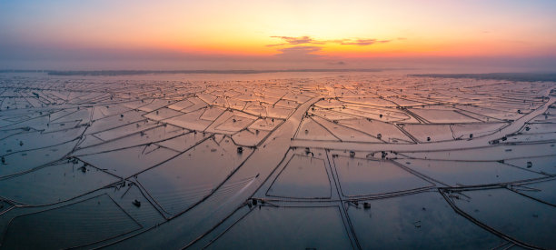 鸟瞰Chuon泻湖，顺化，越南图片下载