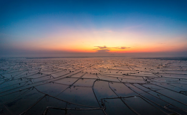 鸟瞰Chuon泻湖，顺化，越南图片下载