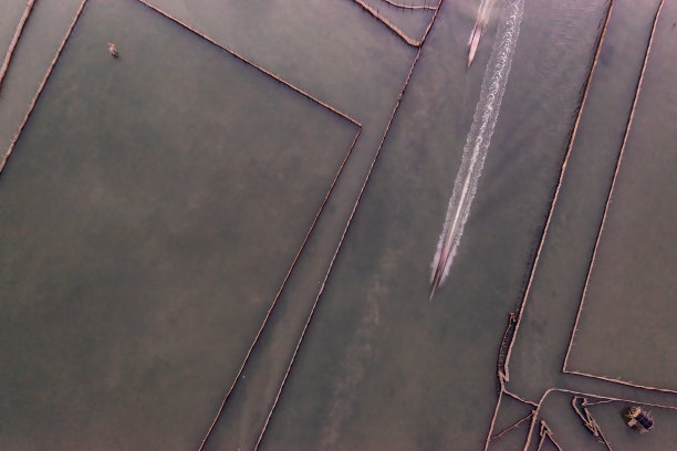 鸟瞰Chuon泻湖，顺化，越南图片下载