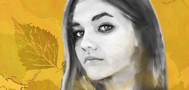 一幅年轻女子的肖像图片下载