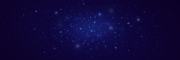 夜空繁星点点。星系中的火花，遥远的星座和星光。图片下载