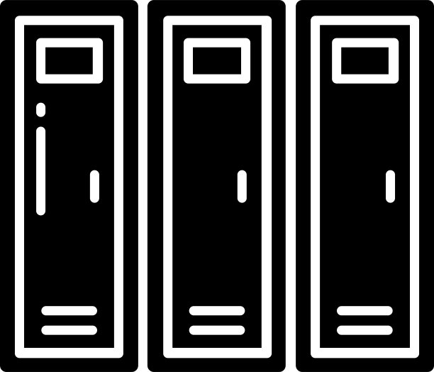 锁实体字形矢量插图图片下载