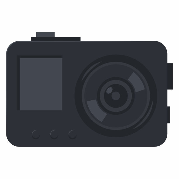 水下行动相机矢量卡通插图孤立在一个白色的背景。图片下载