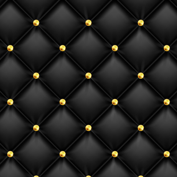 皮革质地。豪华背景与金铆钉。矢量插图。图片下载