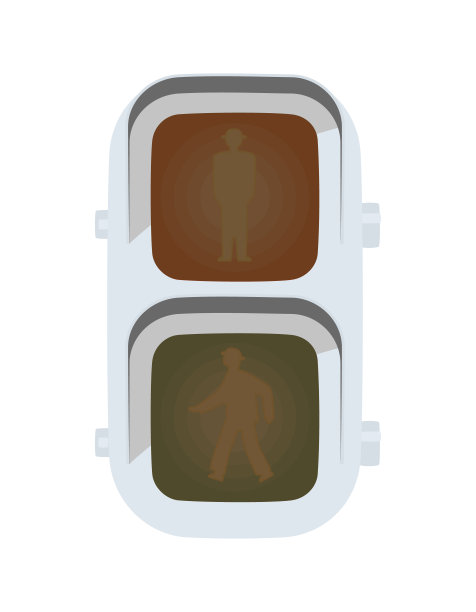 全部关闭行人交通灯。图片下载