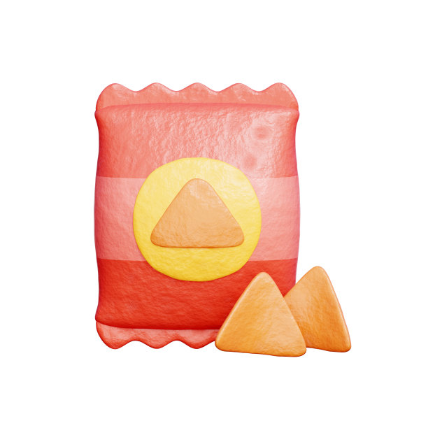 小吃薯条，市场杂货店和超市，食品，购物和送货服务，3D渲染。图片下载