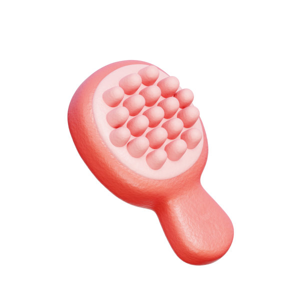 采购产品梳子，美容化妆品，化妆品和护肤品，3D渲染。图片下载