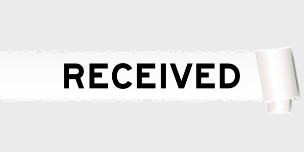 撕开的灰色纸张背景下有文字收到的撕裂部分图片下载