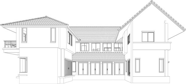 住宅项目的三维插图图片下载