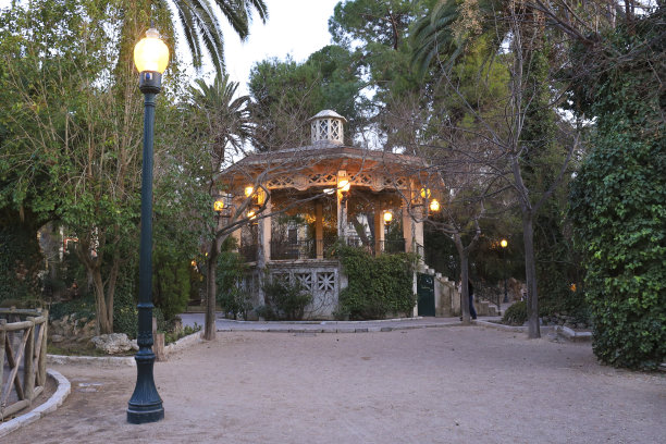 La gloria公园下午在Alcoy图片下载