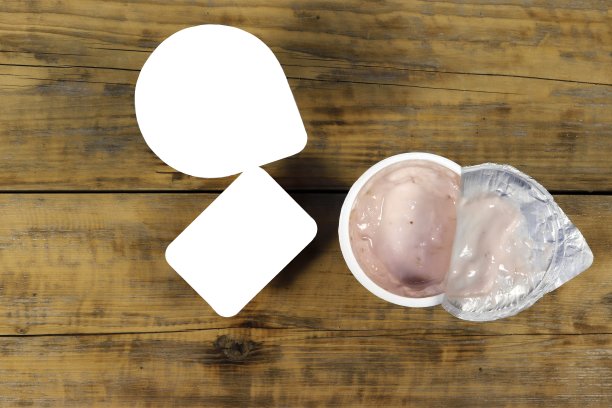 发酵乳制品推广用的空白、模板、版面、模型。图片下载