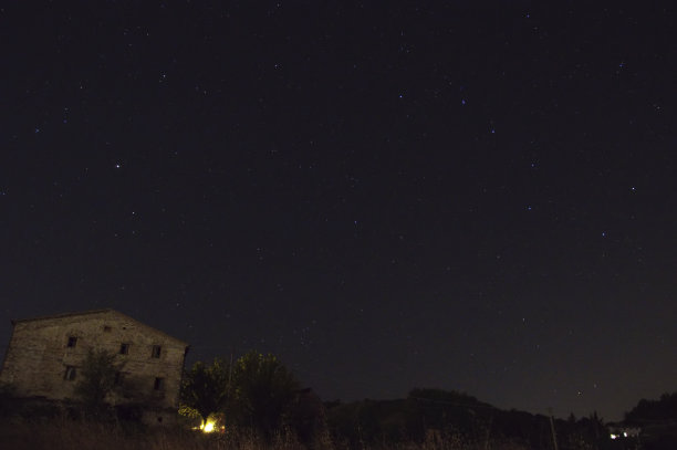 星空的夜间照片图片下载