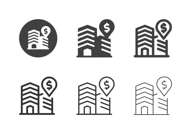 金融机构图标-多系列图片下载