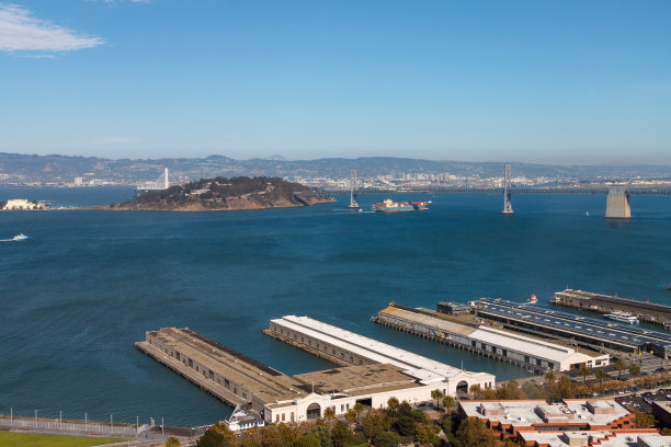 加州的旧金山湾和奥克兰桥湾图片下载