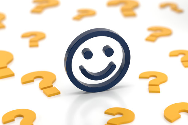 问号和笑脸图标图片下载