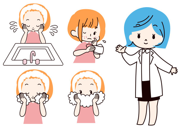 洗脸的女人和一群医生图片下载