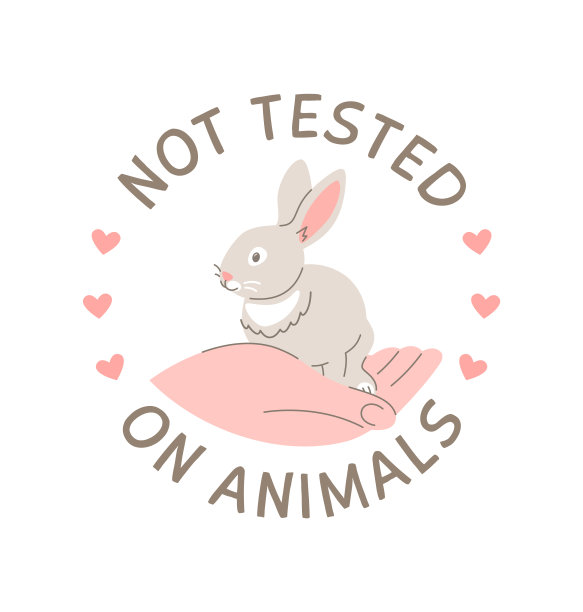 没有动物测试贴纸图片下载