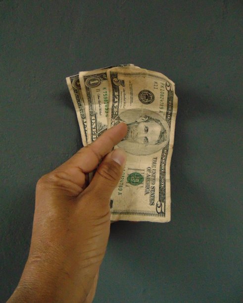 手中的美元图片下载
