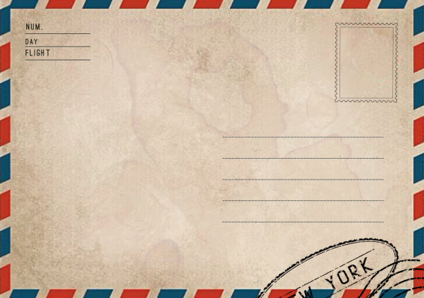 旧明信片的背面图片下载