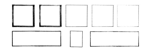 粉笔或蜡笔手绘框架设置。图片下载