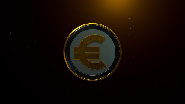 金色欧元符号与闪闪发光的背景图片下载