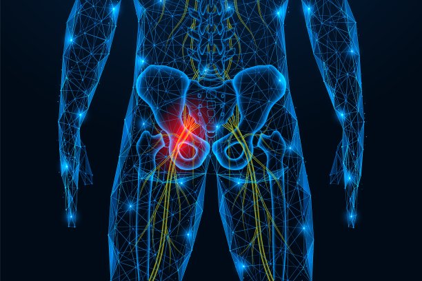 坐骨神经发炎。图片下载