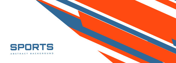 白色现代运动旗帜设计与对角线红和蓝线。矢量抽象插图运动背景图片下载