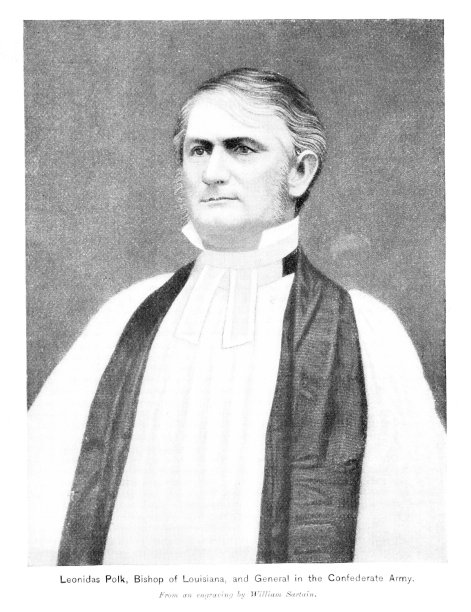 列奥尼达斯·波尔克肖像，联邦将军和圣公会主教，19世纪美国历史图片下载