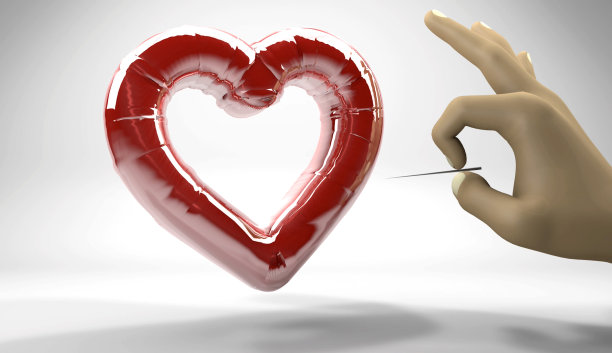 爆破心脏气球图片下载