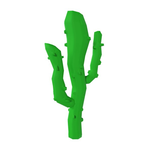 一种绿色的仙人掌，有绿色的茎和绿叶图片下载