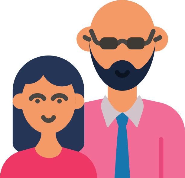 女儿和继父图片概念，单亲父亲相框矢量图标设计，快乐父亲节符号，父亲礼物元素标志，父母日股票插图图片下载