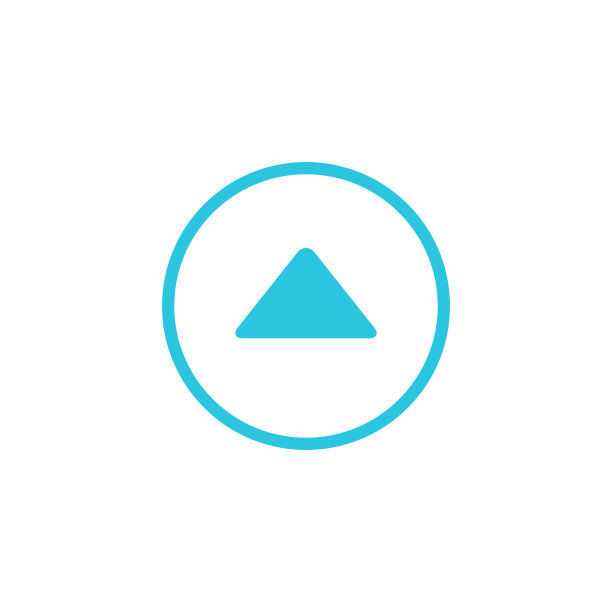 电梯按钮图标，孤立的白色背景。从蓝色图标集。图片下载