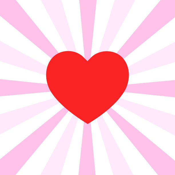 闪亮的情人节心。太阳光束背景图片下载