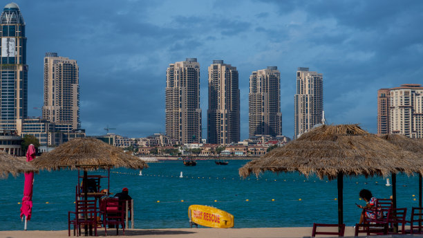 多哈卡塔拉家庭海滩图片下载