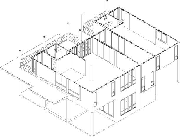 住宅项目的三维插图图片下载