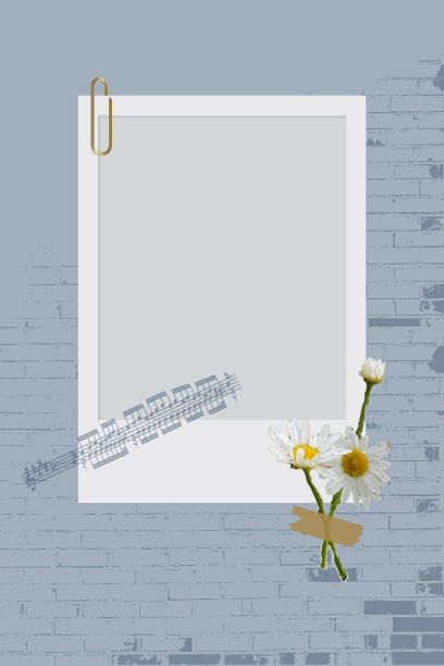 色彩鲜艳的透明胶带用于框架。拼贴框架与回形针，矢量颜色，撕纸和纹理的背景。现代时尚复古风格。图片下载