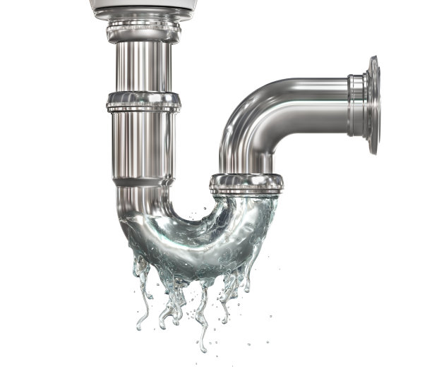 管道的概念。漏水的管道。三维演示图片下载