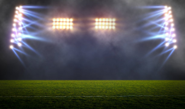 夜间灯光和体育场3d渲染图片下载