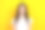 年轻女子的照片肖像华丽卷曲的棕色发型女士办公室经理穿着白色t恤孤立在黄色的背景图片下载