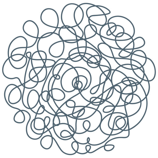 绿笔里缠结的线条。草率的涂鸦。草图。一团卷发。思绪在脑中盘旋。图片下载