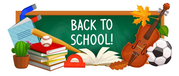返校横幅、学生教育用品图片下载