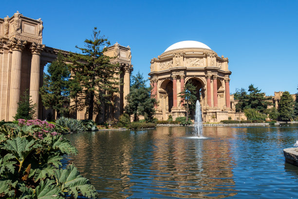 加州旧金山湾的艺术宫殿图片下载