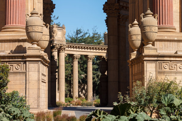 加州旧金山湾的艺术宫殿图片下载