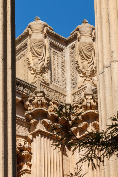 加州旧金山湾的艺术宫殿图片下载