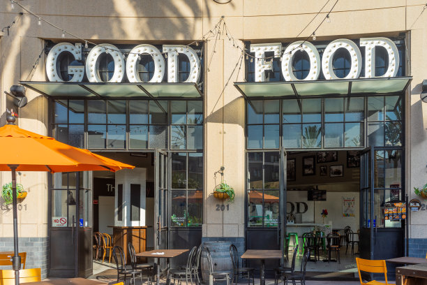 位于加州阿纳海姆的美食广场图片下载